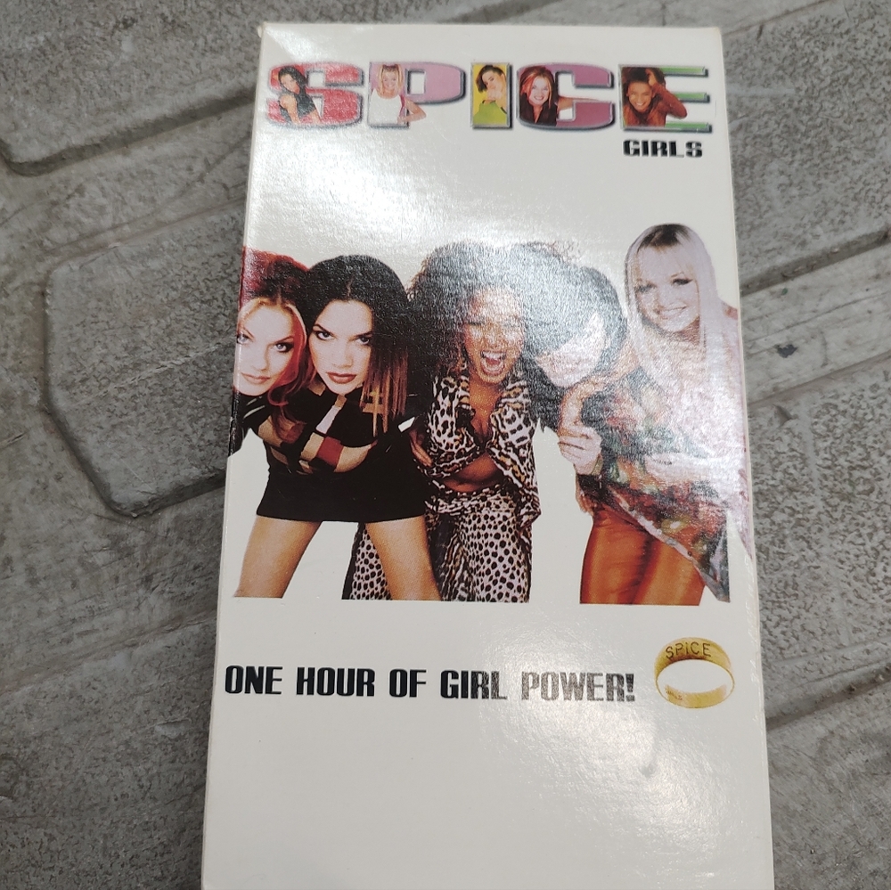 Spice Girls One Hour of Girl Power VHS Cover - White